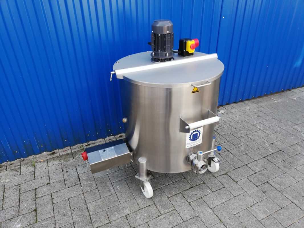 152L electrically heated stainless steel mixing tank with dissolver
